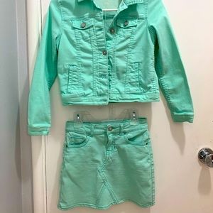 Skirt and matching jacket